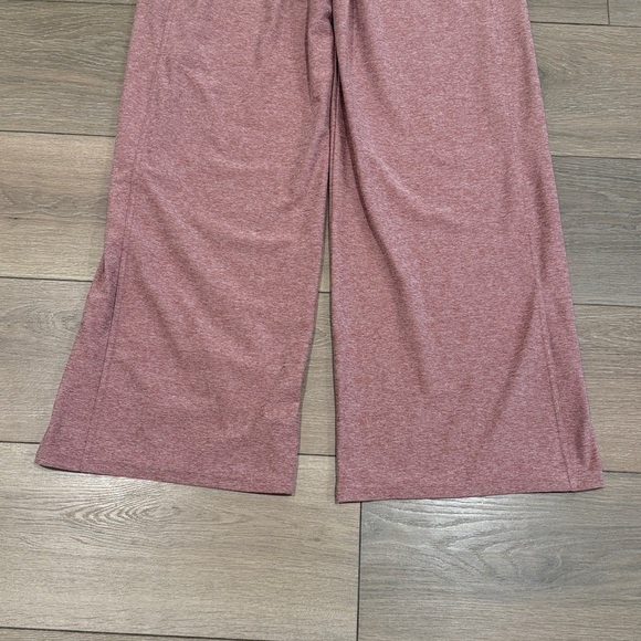 FABLETICS Blush Mauve Heather Cloud Jersey Wide Leg Pant Lounge Comfy Soft Sz M - Picture 7 of 12